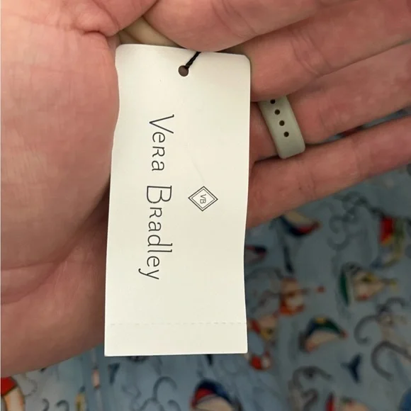 Vera Bradley Beige and Navy Anchor Tote NWT - Picture 4 of 5